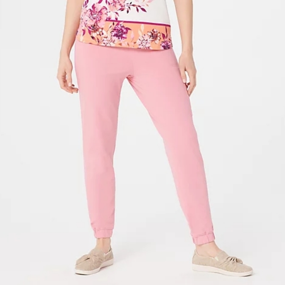 Denim and Company comfy joggers DUSTY ROSE